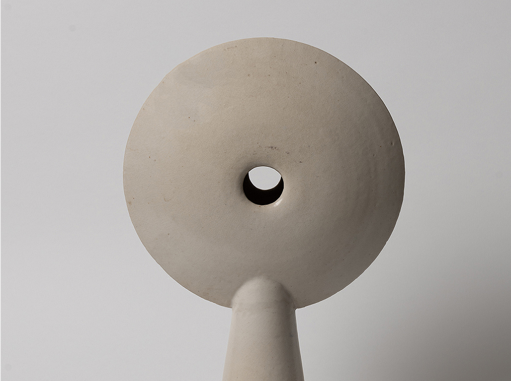 Ceramic object on a white background