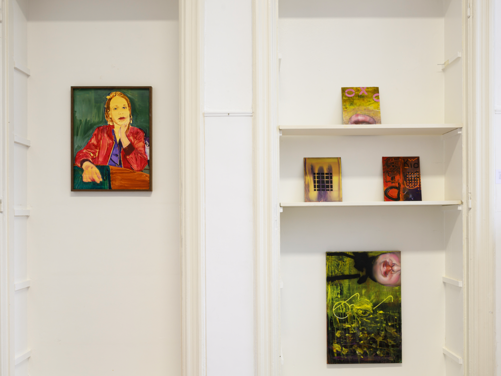 Serie of artworks displayed in white space