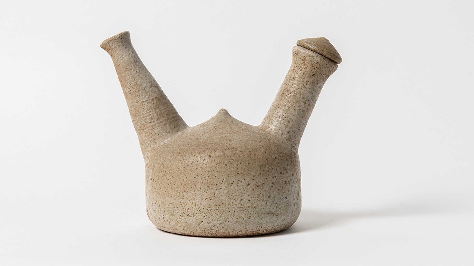 Ceramic object on a white background